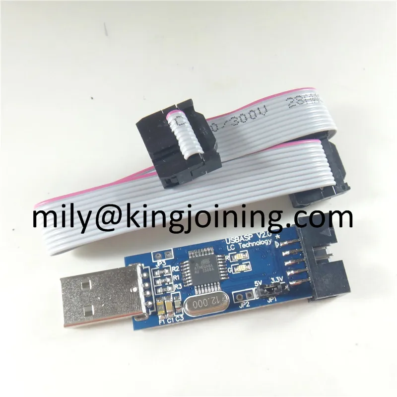 1 шт. KJ196 Новый USBASP USBISP AVR программист USB ISP ASP ATMEGA8 ATMEGA128 Поддержка Win7 64K|win7| |