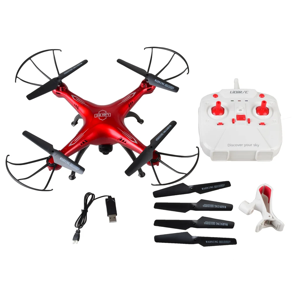 LIDIRC L15 720 P HD Камера 2 4G 4CH 6 осевой WI FI FPV RC Дрон вертолет игрушечные Квадрокоптеры с