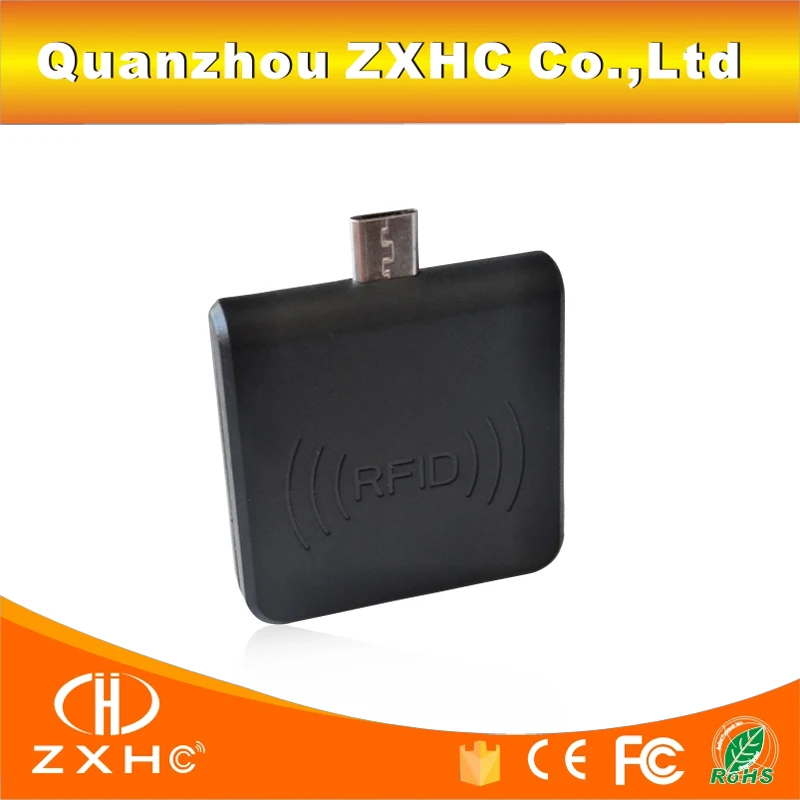 Портативный считыватель RFID 125 кГц TK4100/EM4100/EM4200 Android Mirco USB для эмуляции клавиатуры