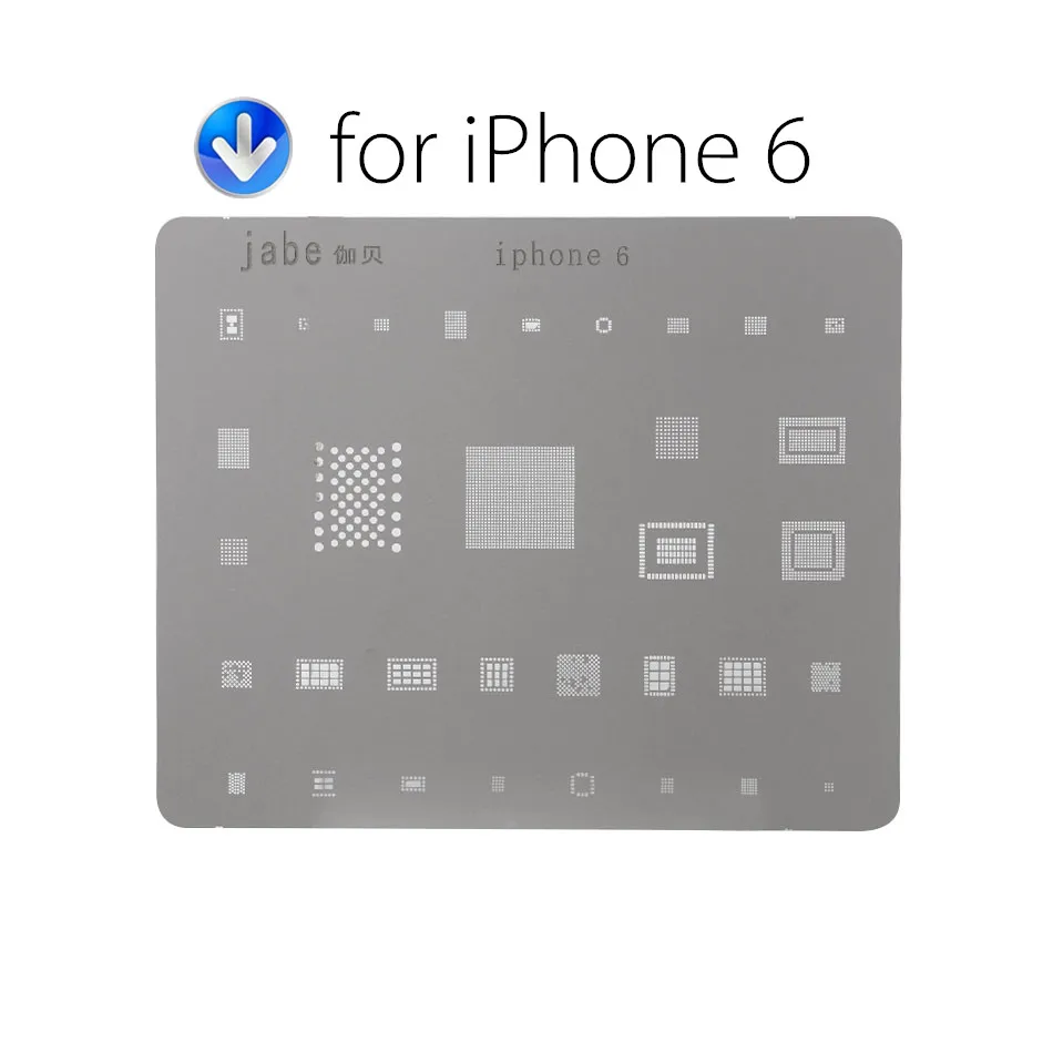 Материнская плата микросхема мяч пайки чистая стальная пластина для iPhone 7 6s 6 Plus 5s