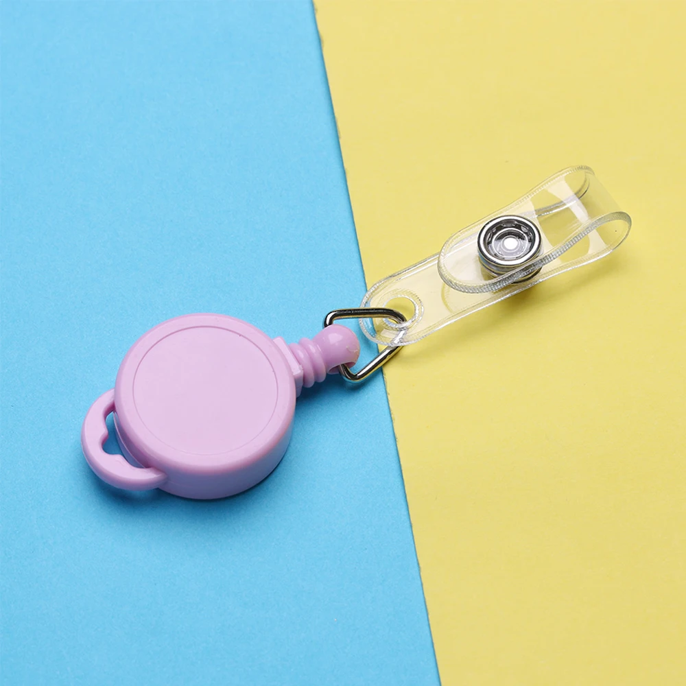 Retractable Pull Badge ID Lanyard Name Tag Card Holder Reels Key Ring Chain Anti-Lost Clips School student office Supplies | Канцтовары