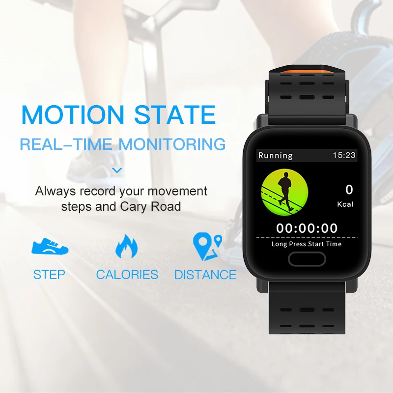 Wearpai L3 Bluetooth Smartwatch мужчин и женщин сердечный ритм трекер сообщение напоминание