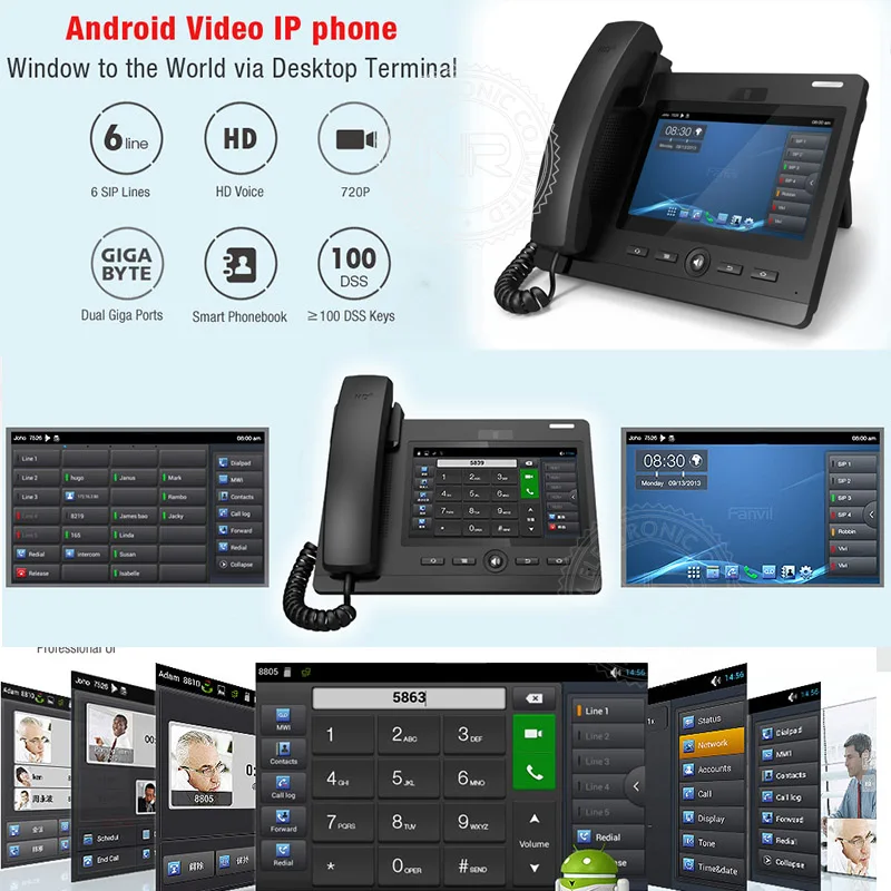 Низкая цена откидная дверь телефон VOIP видеодомофон RFID система входа двери Q520 |