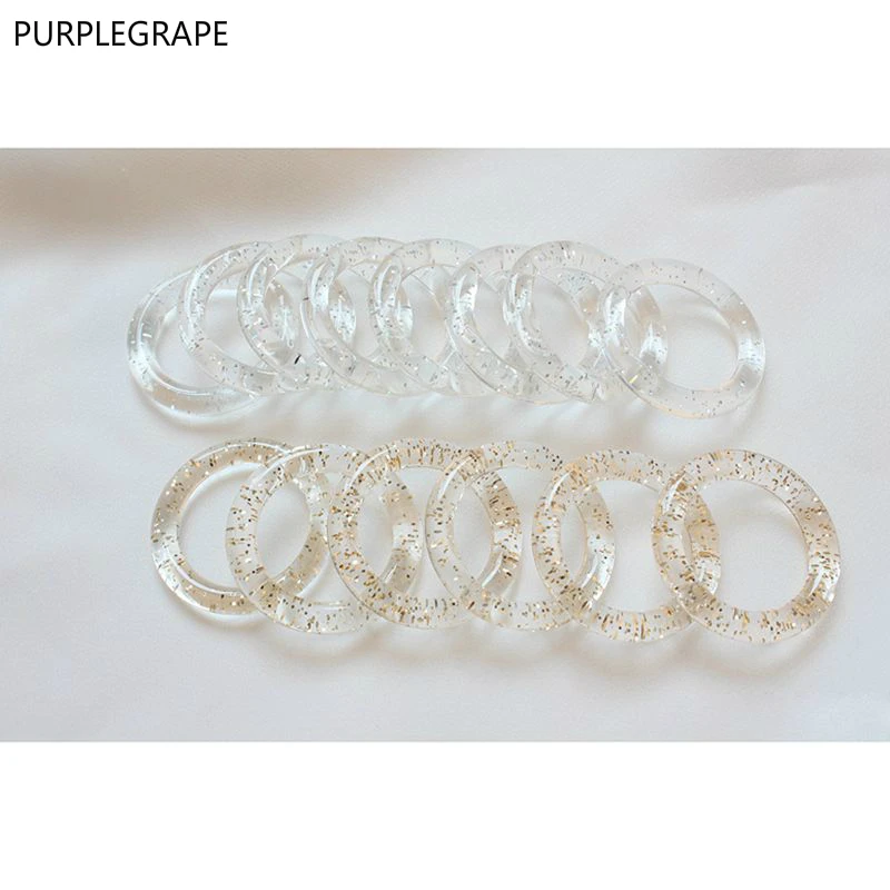 PURPLEGRAPE Japan and South Korea geometric round acetic acid material DIY handmade earrings accessories pendant a pack of 8 | Украшения и
