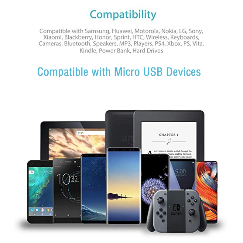 Кабель Micro Usb 90 градусов под прямым углом кабель для передачи данных Huawei Honor 9i 8X Xiaomi