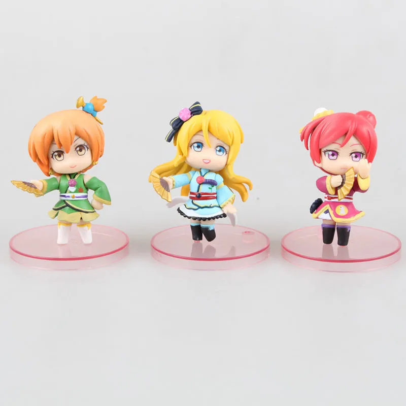 Японское аниме Love Live! Школьный идол проект ПВХ Фигурки игрушки 9 шт./компл. коробка