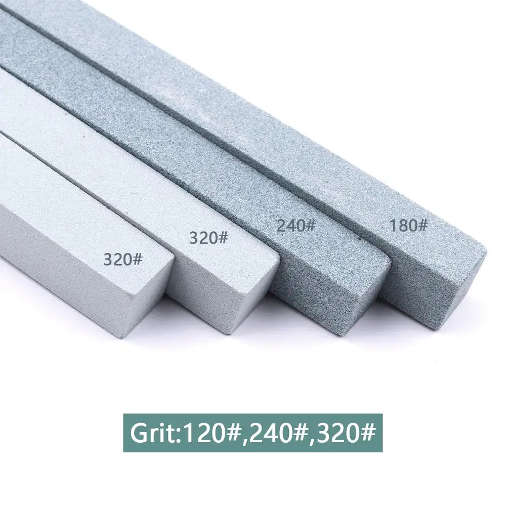 4 шт. 120 # 240 320 #(2 шт.) точилка для кухонных ножей зеленый карбид кремния песок