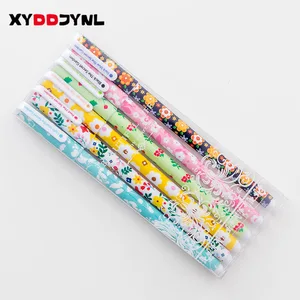 Каваи 0,38, 6 шт.кор., гелевая ручка в стиле мультфильма мм, 6 цветов, Смешанная живопись стержней для воды, канцелярские товары, подарок, офисные и школьные принадлежности