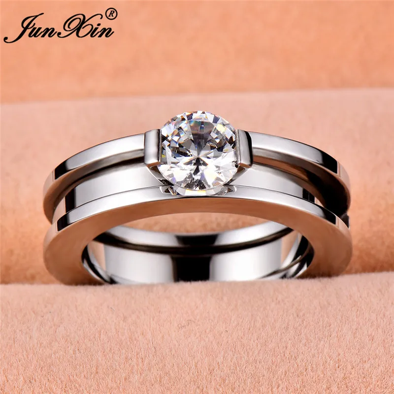 Женское Винтажное кольцо из нержавеющей стали обручальные кольца золотого цвета