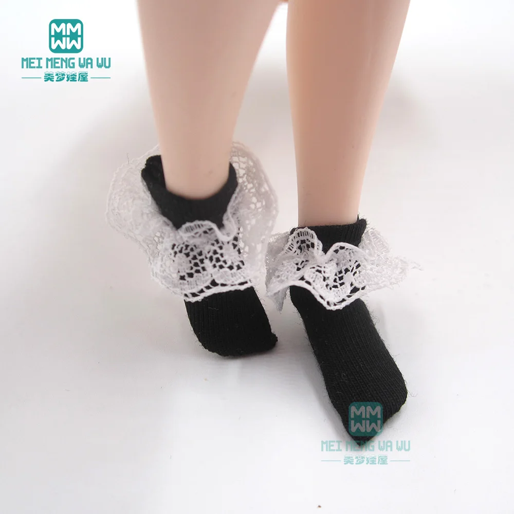 Подходит для кукол блайз Azone OB22 O24 28-30 см модные носки на шнуровке розовые черные