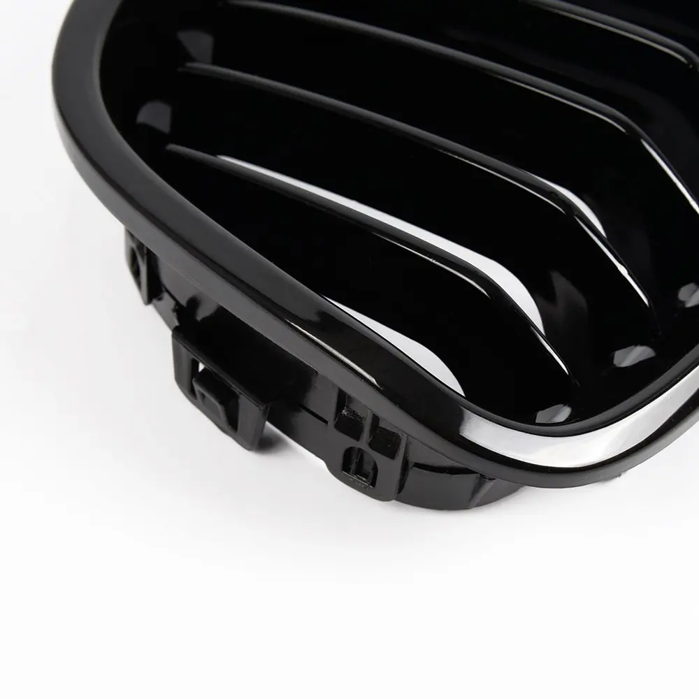 Автомобильный глянцевый черный передний капот почек решетка гриль подходит BMW 118i