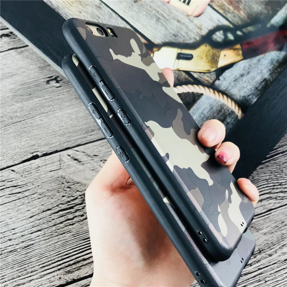 Army Camouflage Pattern Phone Case for Huawei P20 P10 Plus Soft Original Coque Car Magnetic Finger Ring Holder Cases Fundas |