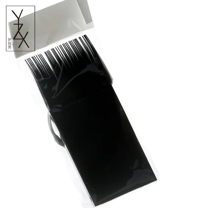 Black YZX Новое поступление 40 шт./упак. акриловые накладные ногти Советы вентилятор длинный острый палец полная карта 4 цвета показ практики дисплей УФ гель Инструмент - Цвет: Black