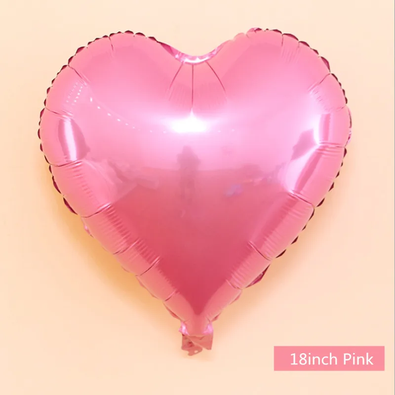 10pcs Heart Pink 10 шт. 5 10 18 дюймов Звездное сердце Гелиевый шар Свадебные Звездные воздушные фольгированные шары надувные подарок на день рождения шар декоративный шар для вечеринки - Цвет: 10pcs Heart Pink