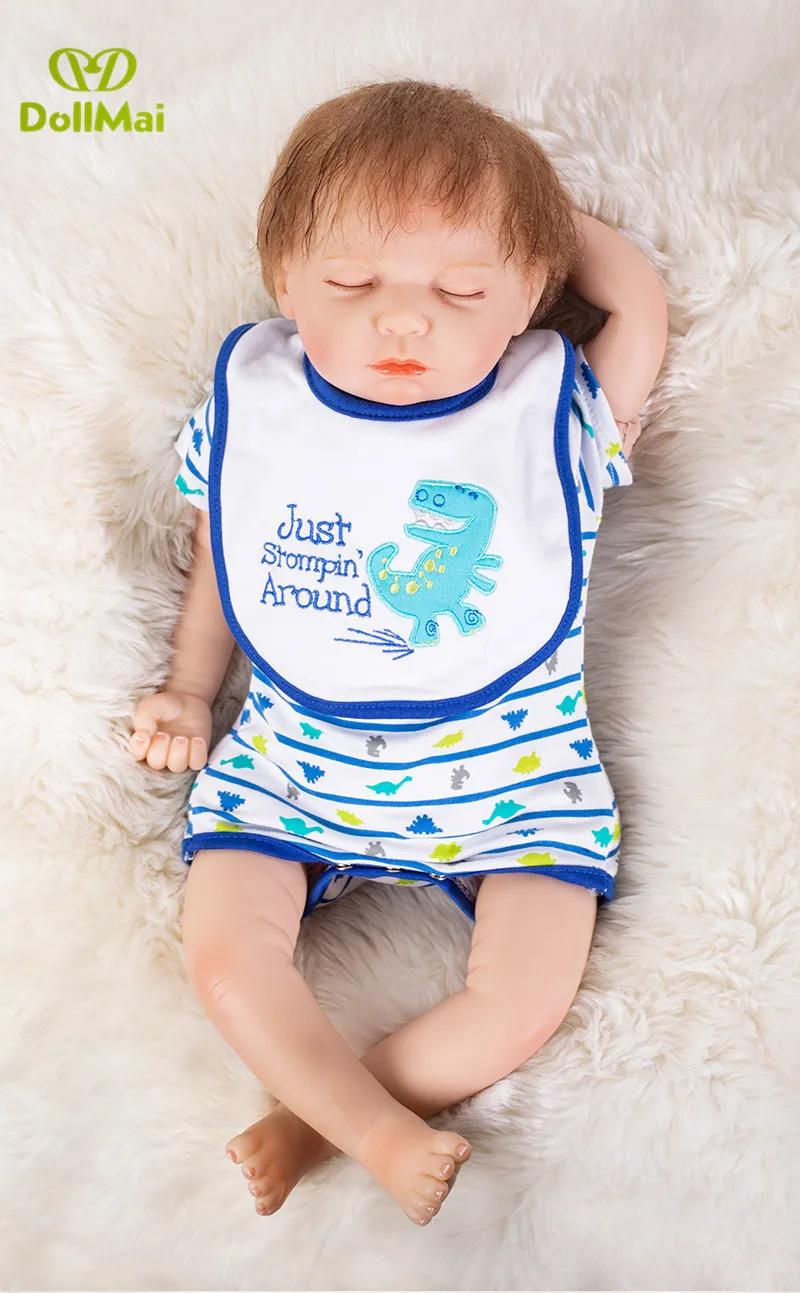 Dollmai последняя новинка 53 см 21 &quotсиликоновая кукла Bebe Кукла Reborn Реалистичная