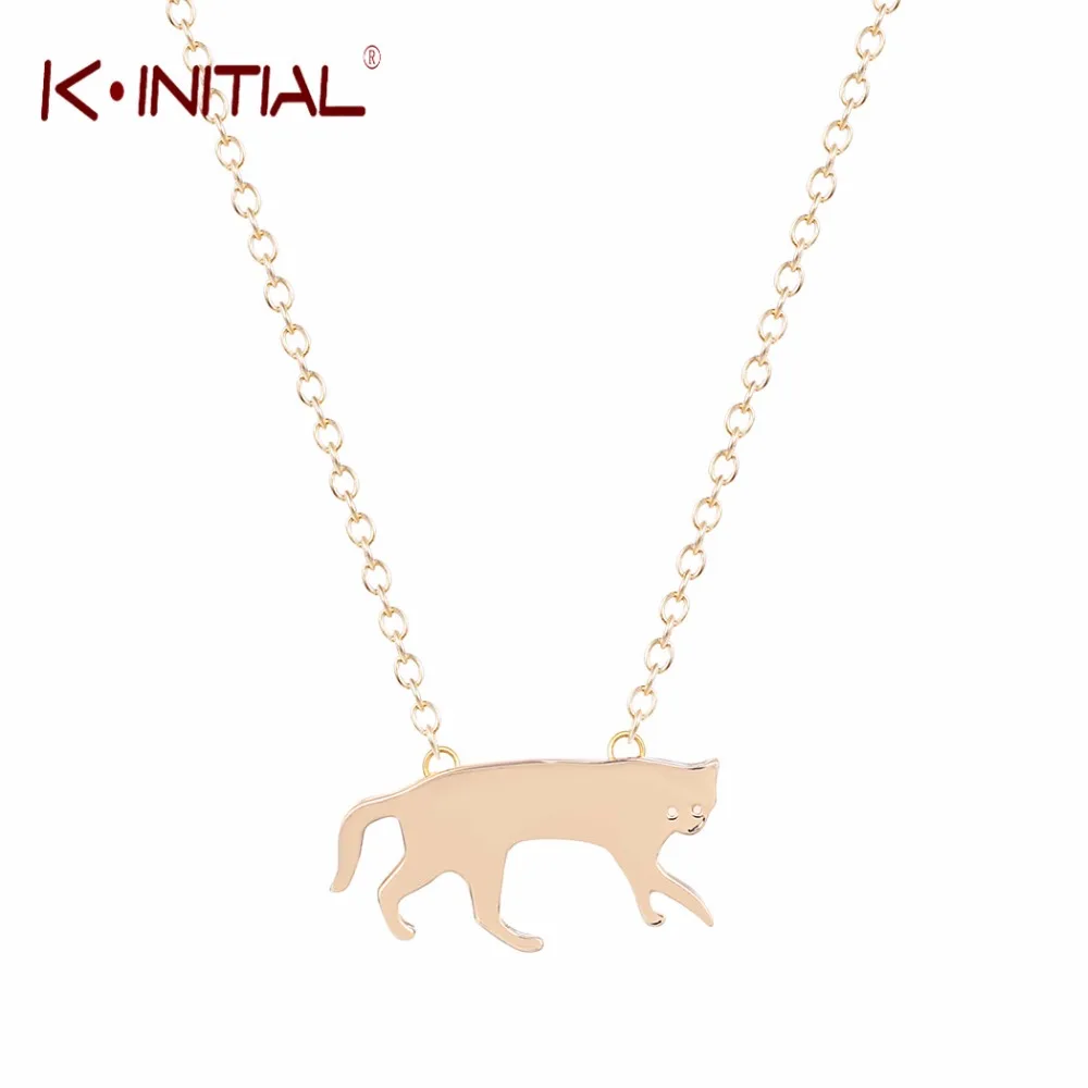 Kinitial Novedades кошка ожерелье животное Леопард Подвески s модные украшения