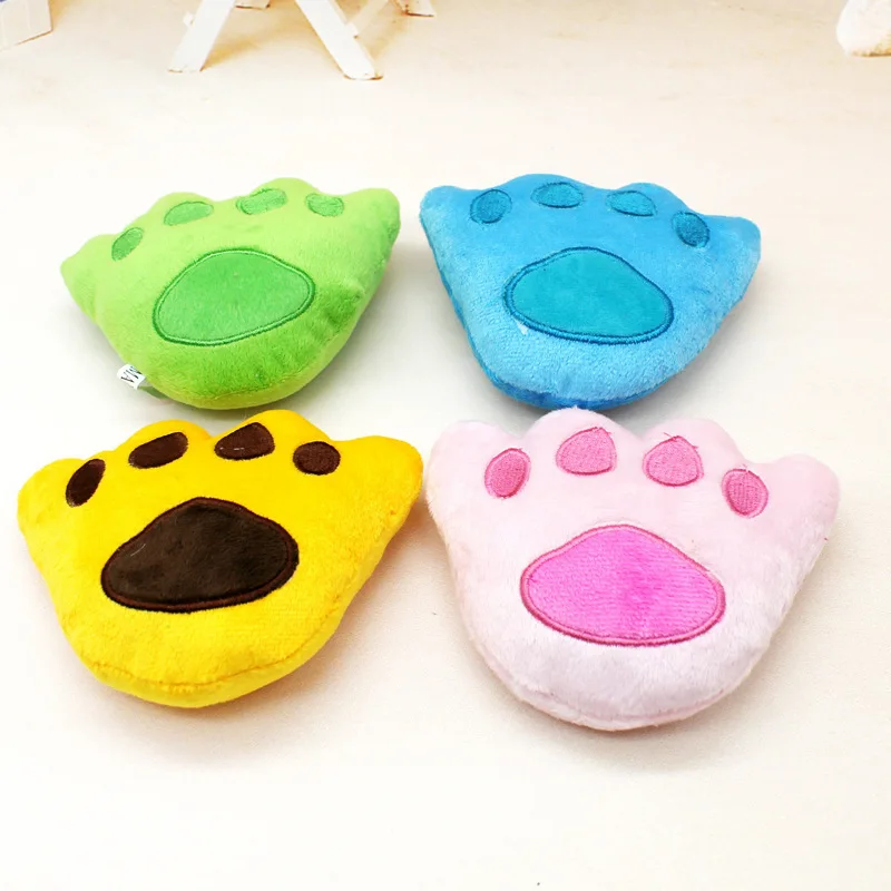 Милый медведь коготь плюшевые звук игрушки pet 4 Цвет bear paw T00059 для собак cat