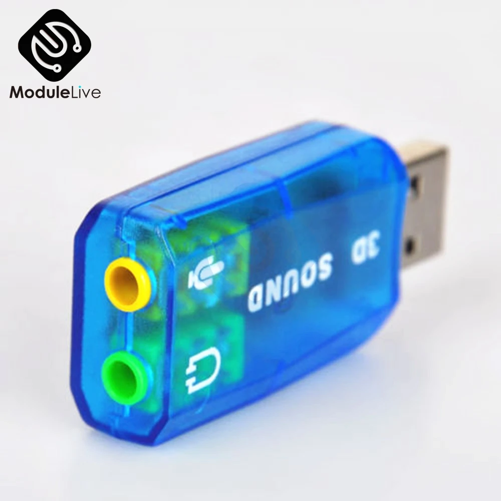 Чипсет diymore CM108 USB 2 0 для 3D Аудио Звуковая карта адаптер Виртуальная 5 1 канальный