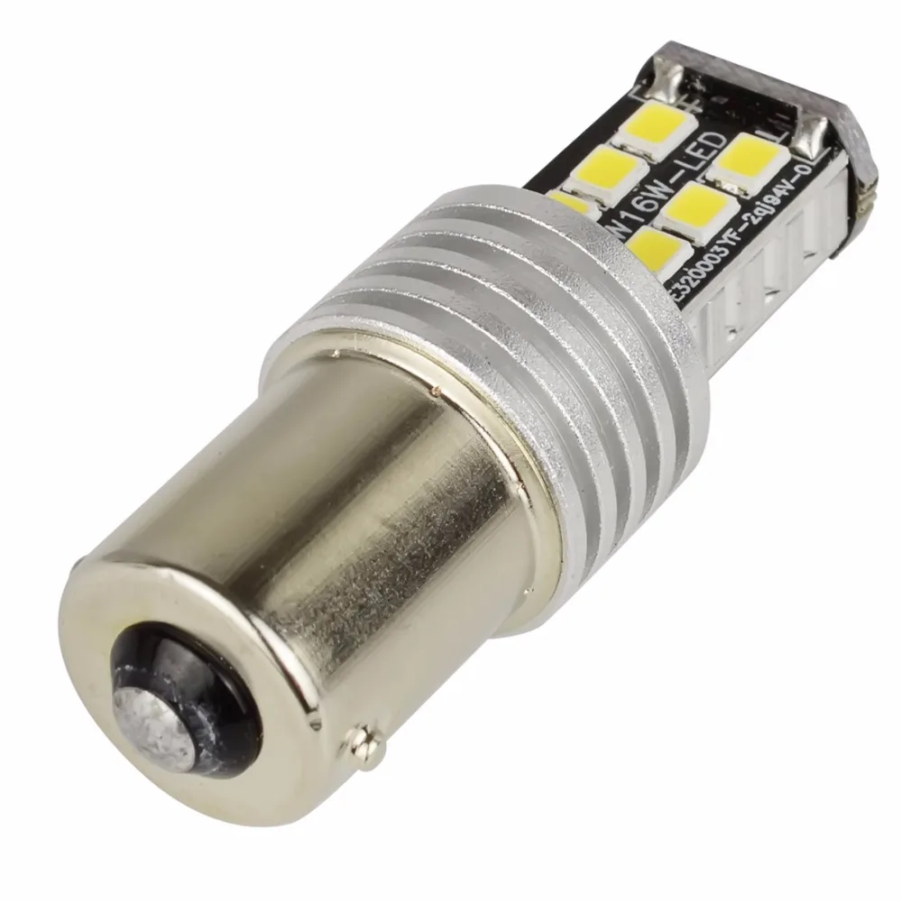 Safego 2 шт. S25 1156 светодиодный 12835 15SMD Canbus автомобиля указатель поворота Парковка