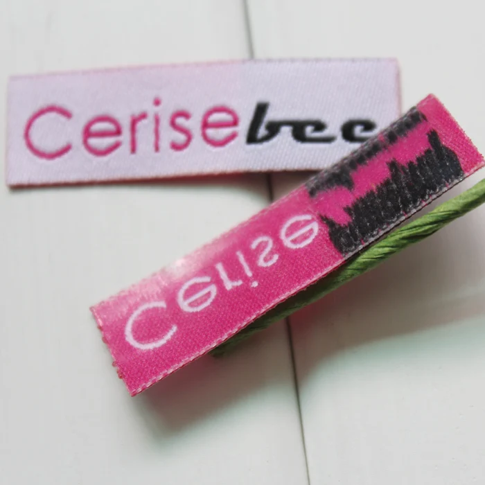 Заказная ткань железо на этикетках клей для марок задняя сторона фирменная