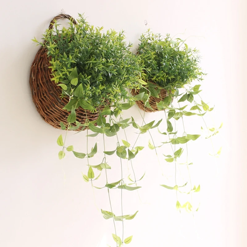 1 компл. висит паук завод Лоза настенные плетеные корзины из ротанга