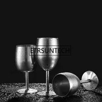 Classical Wine Glasses 304 Stainless Steel Wineglass Bar Wine Glass Champagne Cocktail Drinking Cup Charms Party Supplies