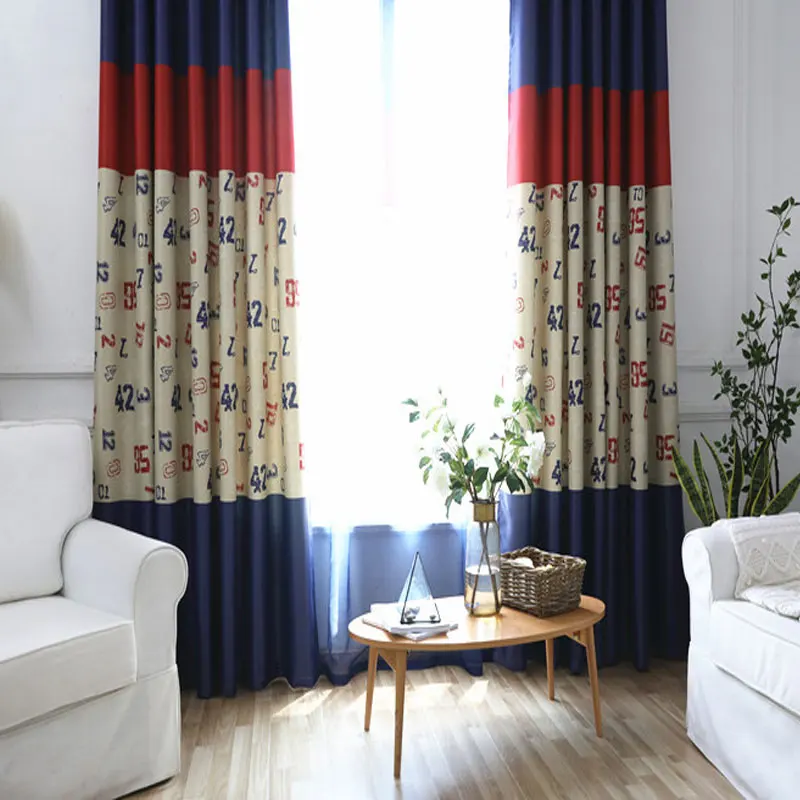 Капитан Америка детская занавеска Средиземноморский стиль Шевроле сращивания