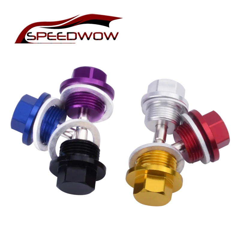 Алюминиевые болты Speedwow M18 * 1 5 Магнитная гайка масляного поддона сливное масло