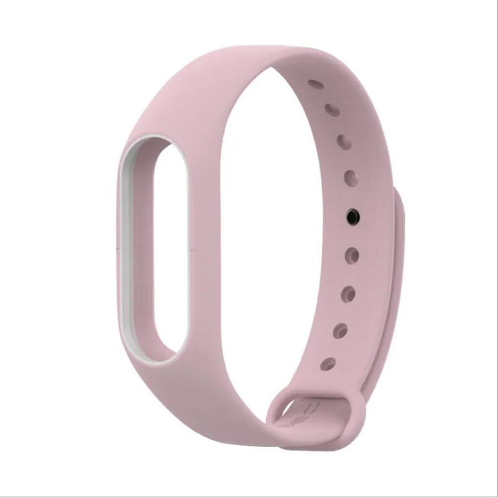 Light pink white Браслет mi jobs для xiaomi mi band 2 ремешок силиконовый ремешок mi band 2 браслет напульсники ремешок на запястье для xiaomi mi Band 2 - Цвет: Light pink white