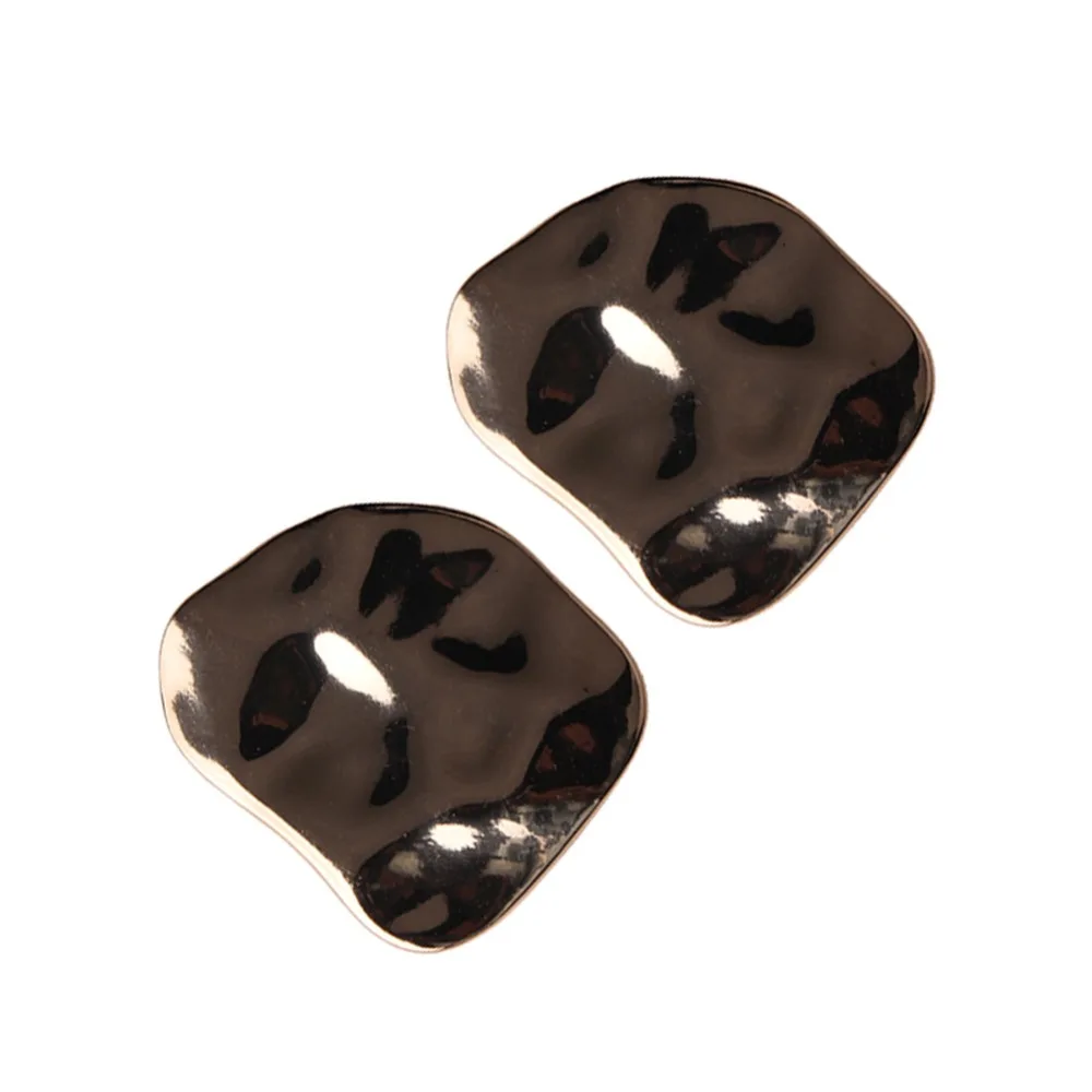 Горячие металлические Винтажные серьги для женщин Блестящий неправильный сплав