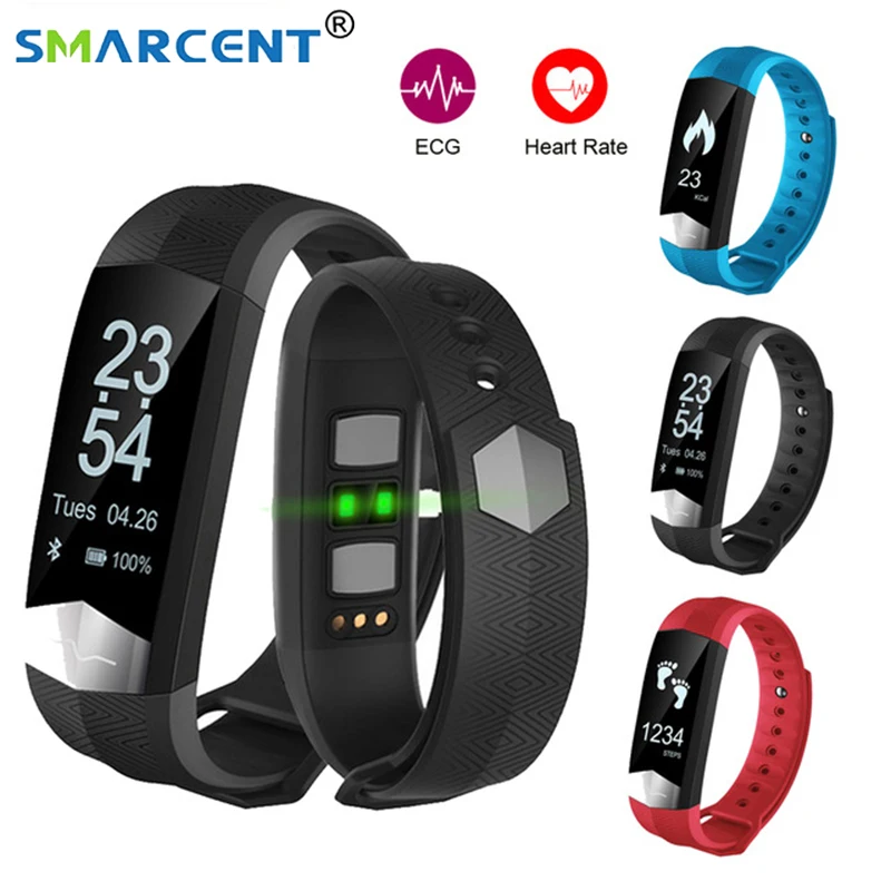 CD01 Smartband ECG Bluetooth спортивный Смарт Браслет для измерения кровяного давления HR смарт-Браслет фитнес-трекер умный Браслет для IOS Android