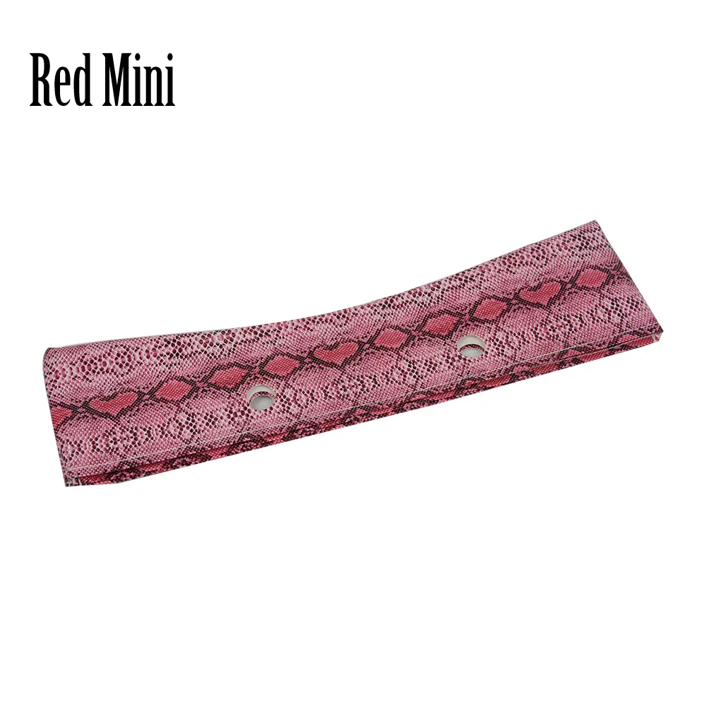 Red mini Tanqu украшение с кожаной отделкой для Obag O Bag Классическая Мини искусственная однотонная змеиная кожа PU серпантин планки для весеннего сезона - Цвет: Red mini