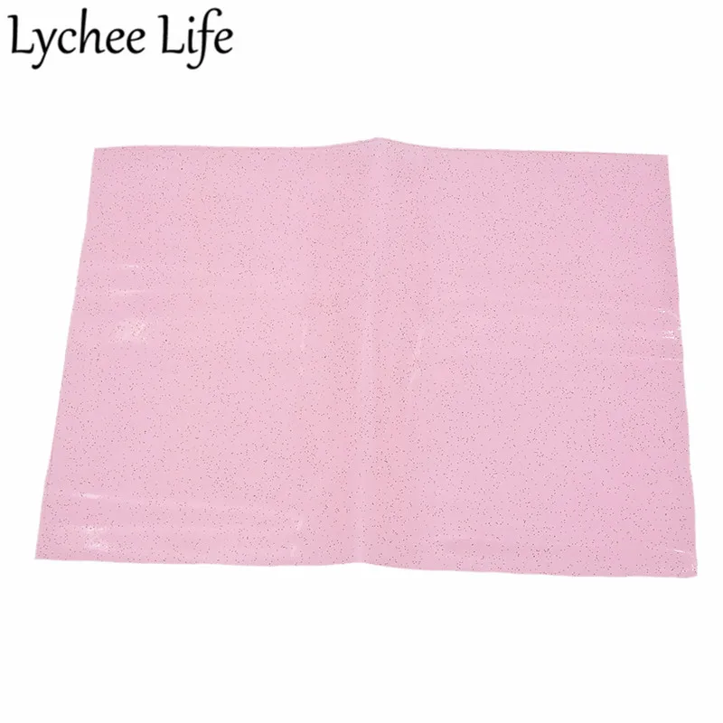 Lychee Life A4 прозрачная блестящая ткань красочные ПВХ 29x21 см Ткань DIY Современная домашняя одежда текстиль швейная ткань аксессуары