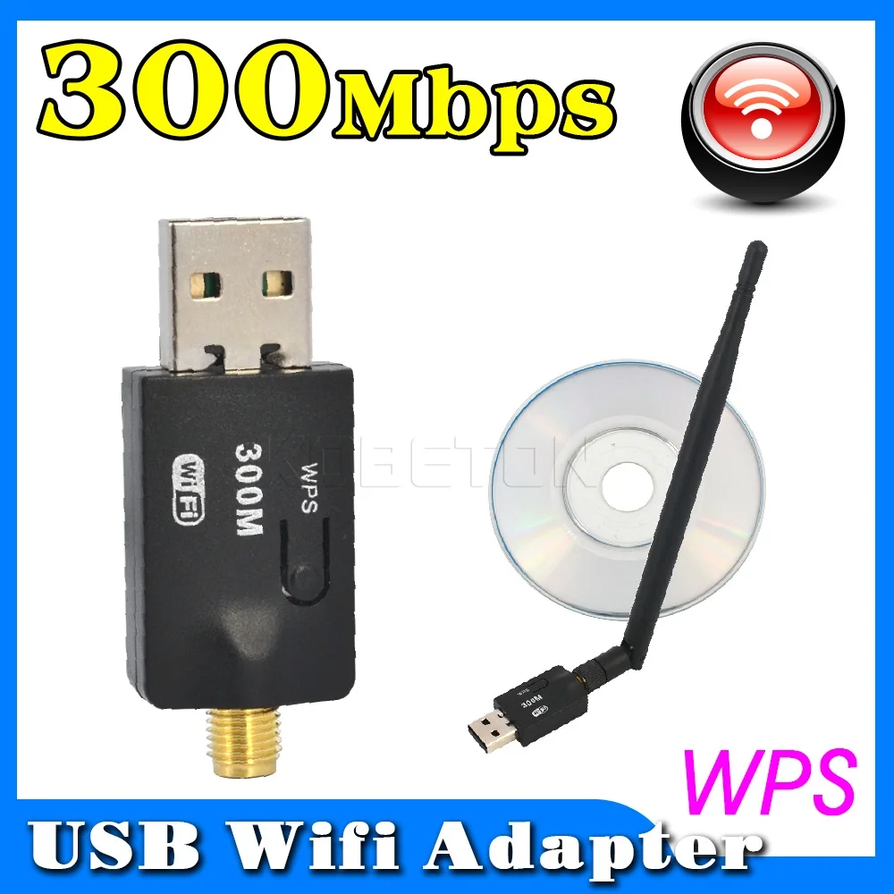 Беспроводной сетевой адаптер Kebidu с USB 300 Мбит/с 2 4 ГГц Wi Fi 0 Lan карта антенна для Windows