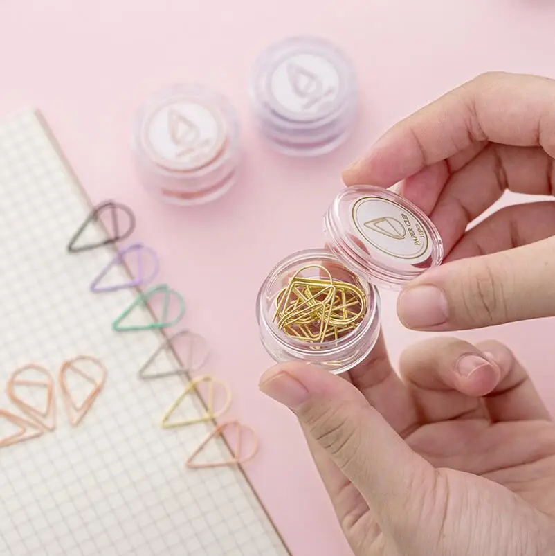 10 шт. креативная милая бумага для капель воды металлическая вкладка книги