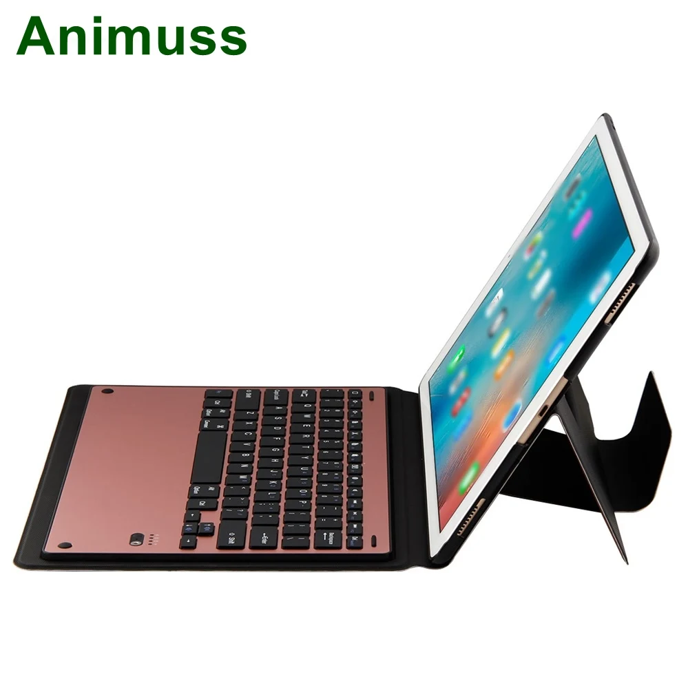 Animuss PU кожаный 12 9 дюймов Bluetooth Беспроводная Магнитная клавиатура для iPad Pro 9|Чехлы