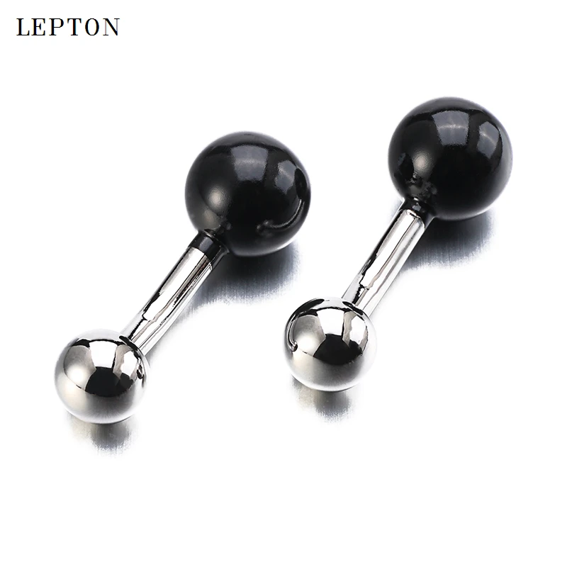 Мужские ювелирные изделия черные 8 Бальные запонки Горячая Распродажа