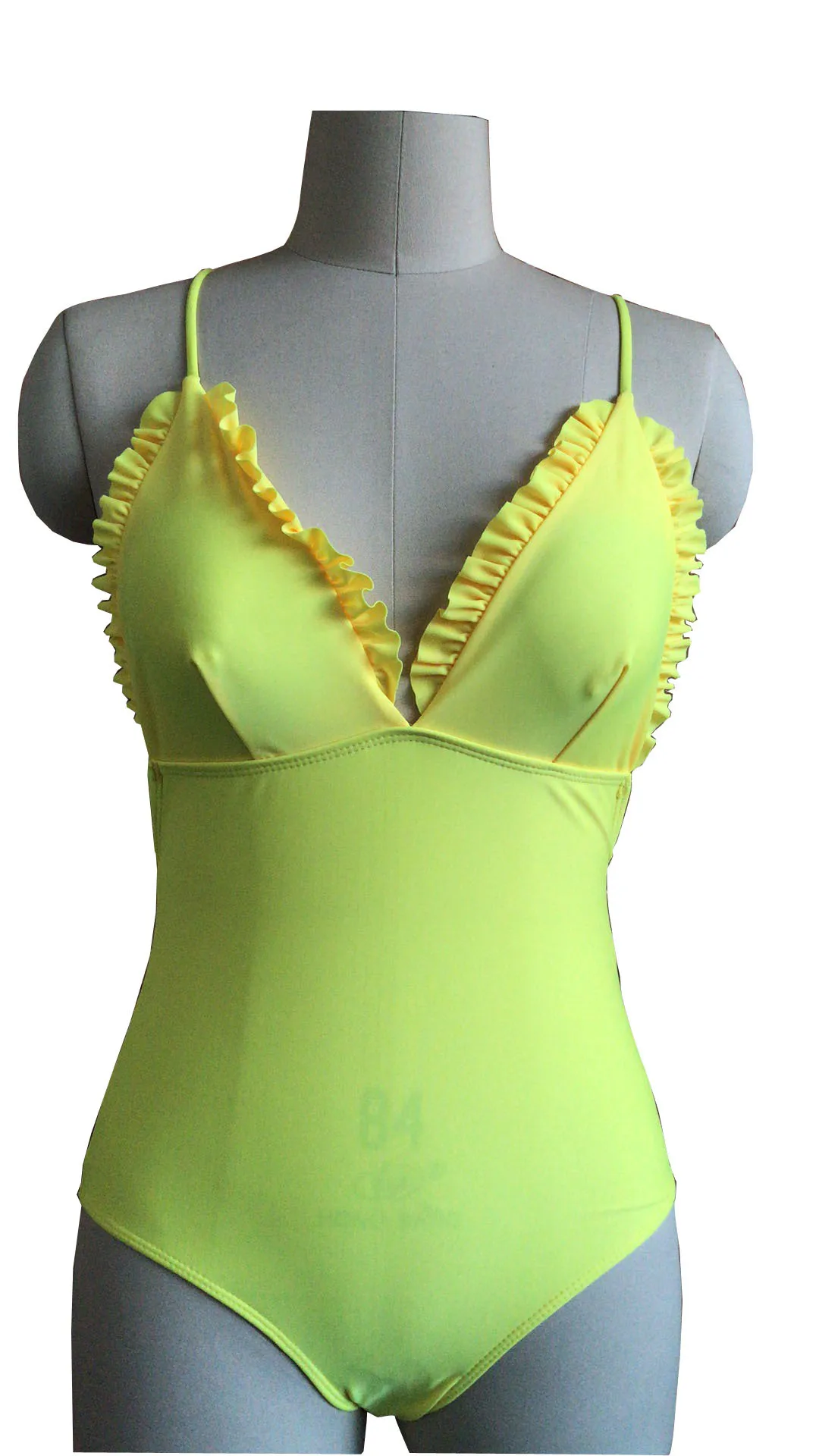 2019 New Sexy Ladies Swimsuit Bikini Bandage Swimwear One Piece Suit Flouncing Swimming Femme Girls Bathing Biquini |