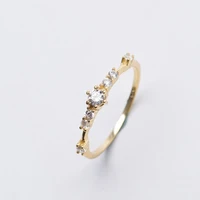 fashion gold rings for women exquisite crystal bride wedding bijoux bague femme anillos ring jewelry 56789101112 size