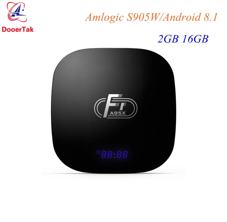 Дешевый Android 8,1 4 K ТВ коробка A95X F1 2G/16G Amlogic S905W 4 ядра 2,4G WI-FI H.265 VP9 UHD 4 K HDMI 2,0 Smart Media Player