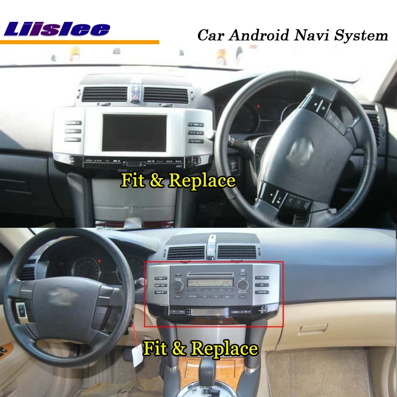 Liislee 12,1 Android 7,1 UP Автомобильный мультимедийный для Toyota Mark X X120 2004~ 2009 стерео радио gps карта Navi навигационная система