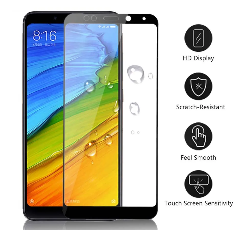 Защитное стекло для Xiaomi Redmi Note 5 A 6 Pro Plus 5a A5 Prime закаленное защитная пленка чехол