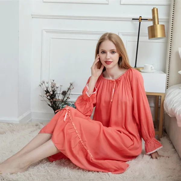 Fdfklak M XXL размера плюс Женское ночное платье новые хлопковые ночные рубашки