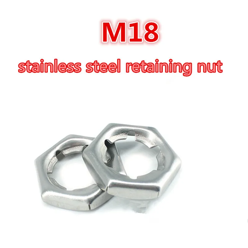 

50pcs m18 a2 - 70 304 stainless steel / 304ss tight nut retaining nut securing nut
