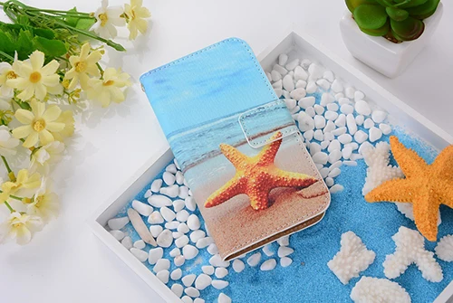 Seaside scenery Для Prestigio Grace Q5 PSP5506DUO 5506 Duo чехол Модный Роскошный защитный флип кожаный чехол для телефона - Цвет: Seaside scenery