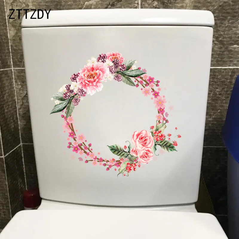 

ZTTZDY 22,8*22,1 см Красивая гирлянда для спальни наклейки на стену росписи наклейки для унитаза украшение дома T2-0443