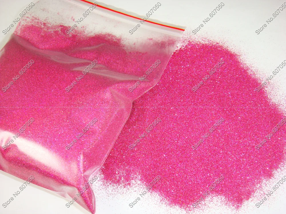 

1/256"(0.1MM)004inch-Solvent Resistant Holographic Laser Rose Plum Red Color Nail Glitter Dust Powder for Nail Polish&Gift Craft
