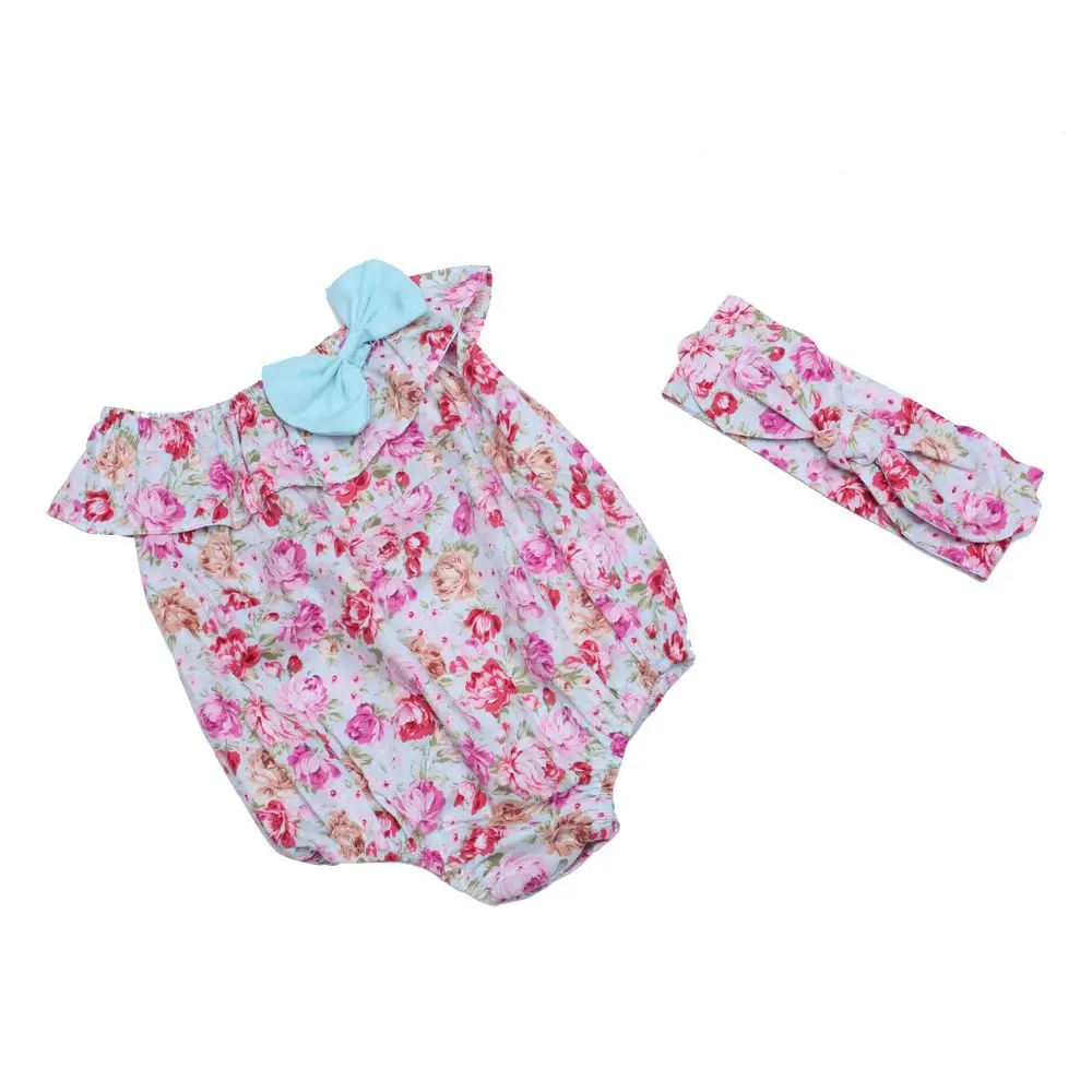 Детский летний костюм для девочек искусственная повязка на голову Цветочный