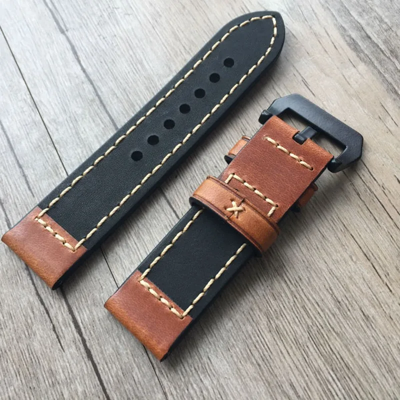 Ремешок URVOI для apple watch series1 2 3 ремешок для iwatch ремень для Panerai стиль высокое качество ручной работы ретро кожаный ремешок 38 42 мм