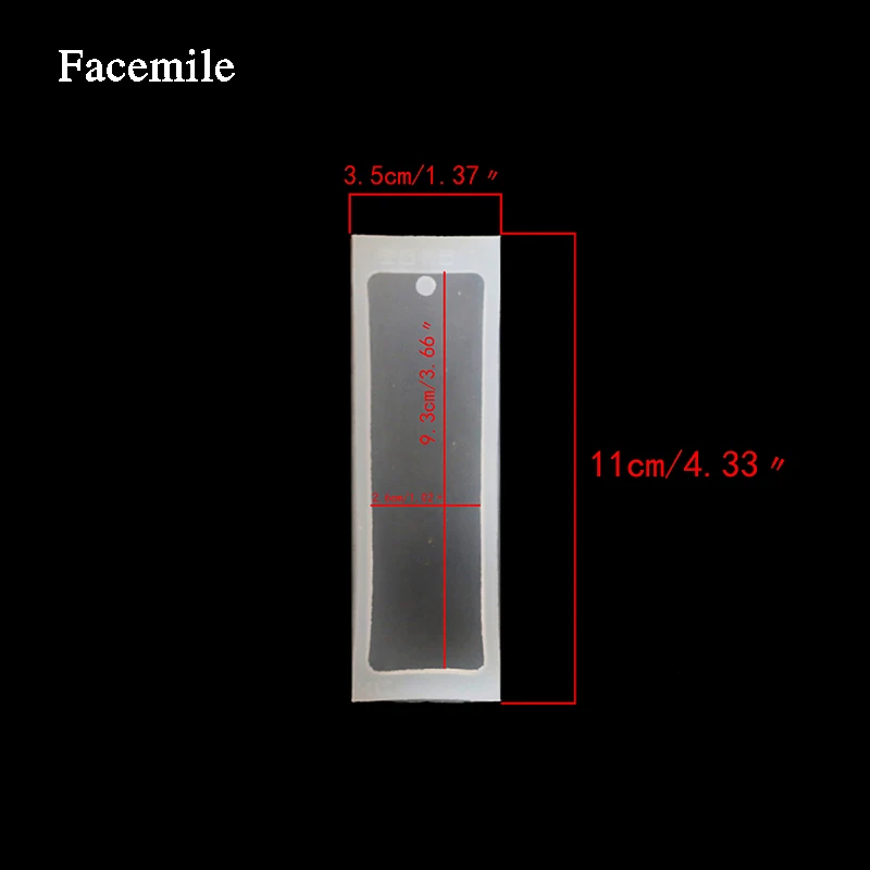 Facemile 1 шт. прямоугольная силиконовая форма с отверстиями эпоксидная смола ювелирные закладки ремесло изготовление форма для украшения тортов мастикой - Цвет: small